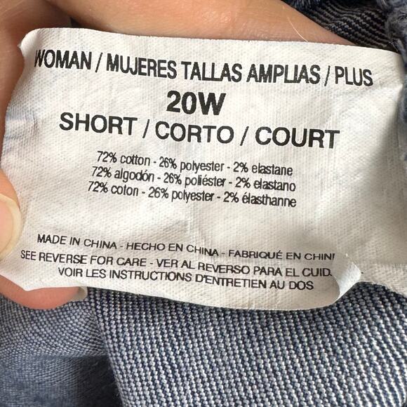 Bandolino Mandie Medium Wash Straight Leg Jeans Plus Size 20W Short - Picture 8 of 10